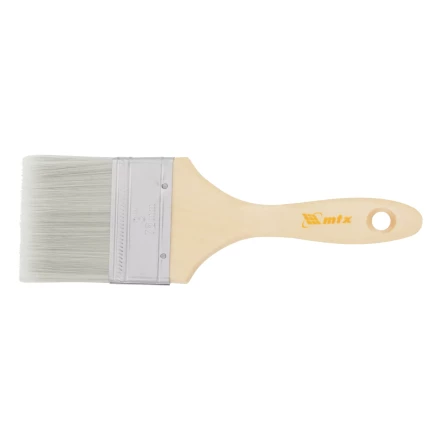 Кисть плоская для лаков "Евро" 3", искусственная щетина, деревянная ручка Matrix 83089 купить в Надыме