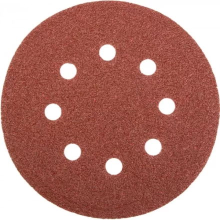 Круг шлифовальный универсальный STAYER "MASTER" из абразивной бумаги на велкро основе, 8 отверстий, Р60, 125мм, 5шт 35452-125-060 купить в Надыме