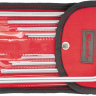 Набор ключей шестигранных имбусовых TORX-TORX Tamper, 9 шт:T10-T50, CrV,  удлиненные, сатин., чехол  MATRIX 12313 купить в Надыме