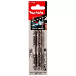 Биты Makita PZ2 85мм 3шт, 2-х сторонние (B-12790)