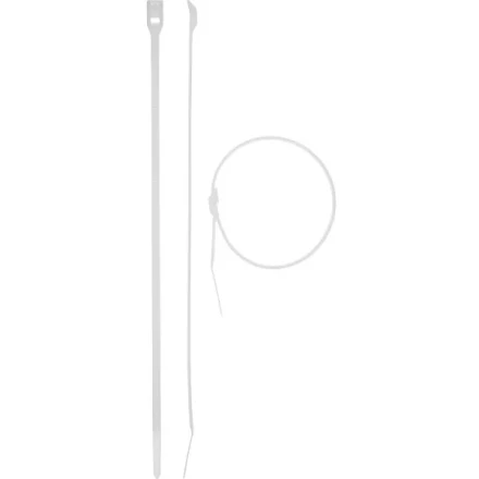 Кабельные стяжки белые КОБРА, с плоским замком, 4.6 х 370 мм, 25 шт, нейлоновые, ЗУБР 30930-46-370 купить в Надыме