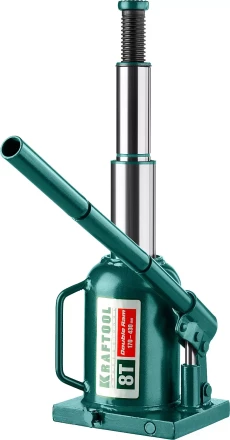 Домкрат гидравлический бутылочный "Double Ram", сварной, телескопический, 8т, 170-430мм, KRAFTOOL 43463-8 43463-8 купить в Надыме