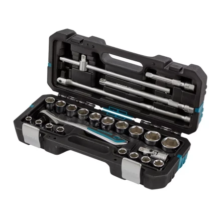 Набор инструментов 24 предмета, 120 зубьев, CrV, 1/2" Gross 14147 купить в Надыме