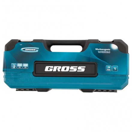 Набор инструментов 24 предмета, 120 зубьев, CrV, 1/2&quot; Gross 14147 купить в Надыме