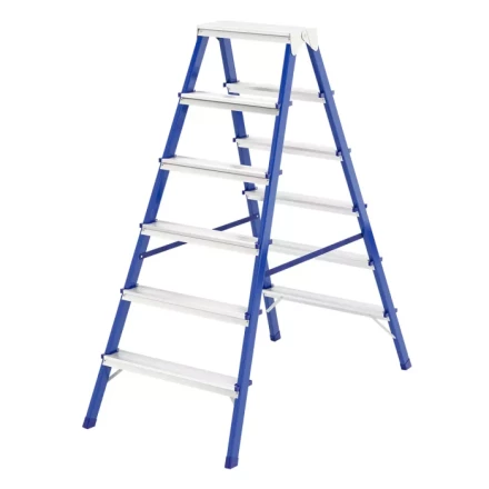 Стремянка двусторонняя 6 ступеней стальная Сибртех 97936 купить в Надыме