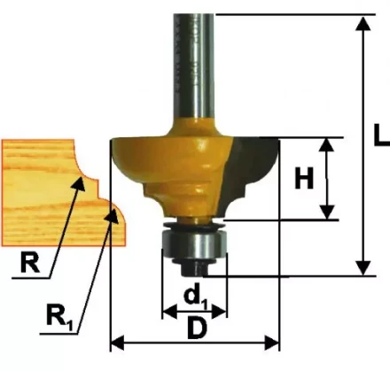 Фреза кром калевочная ф286х13мм R4мм хв 8мм 9250 купить в Надыме