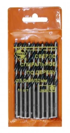 Сверло для дерева 5 мм спиральное 19125 купить в Надыме