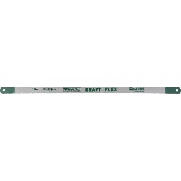 Полотно "KRAFT-FLEX" по металлу, KRAFTOOL 15942-18-S50, Bi-Metal, 18TPI, 300 мм, 50 шт 15942-18-S50 купить в Надыме