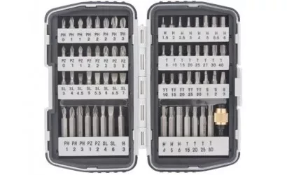 Набор бит,магнитный адаптер,CrV,в плат.боксе,64шт MATRIX 11327 купить в Надыме