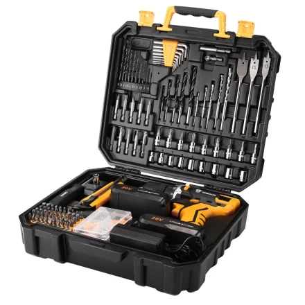 Дрель аккумуляторная DEKO DKCD20FU-Li, 063-4179 + набор 193 аксессуара купить в Надыме