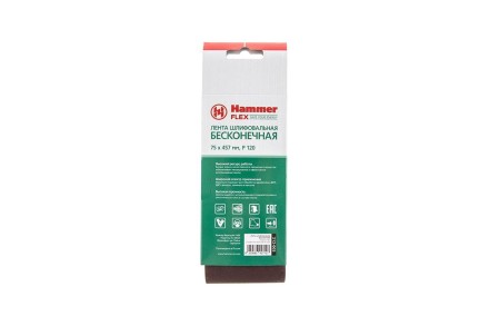 Лента шлиф. бесконечная HAMMER 75х457мм P120 купить в Надыме
