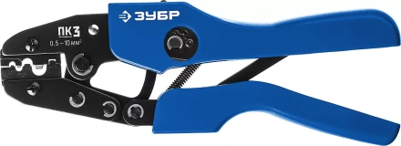 ЗУБР ПК-3, 0.5 - 10 мм2, пресс-клещи для медных наконечников и гильз, Профессионал(45456-3) купить в Надыме
