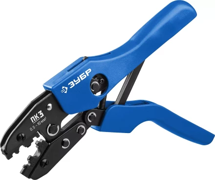 ЗУБР ПК-3, 0.5 - 10 мм2, пресс-клещи для медных наконечников и гильз, Профессионал(45456-3) купить в Надыме