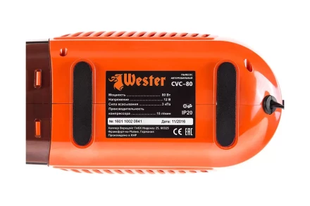 Автомобильный пылесос 12 В WESTER CVC-80 купить в Надыме