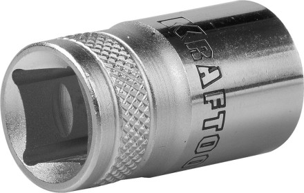 Торцовая головка KRAFTOOL &quot;INDUSTRIE QUALITAT&quot;, Cr-V, SUPER-LOCK, хромосатинированная, 1/2&quot;, 15 мм 27801-15_z01 купить в Надыме
