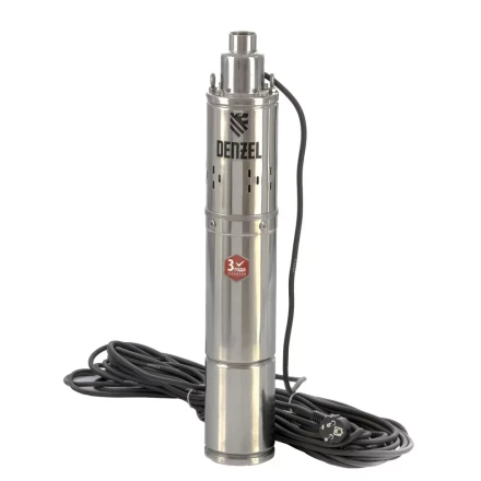 Скважинный насос Denzel DWS-3,5-100, винтовой, диаметр 3,5", 800 Вт, 1700 л/ч, напор 100 м 97251 купить в Надыме