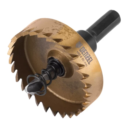 Коронка по металлу HSS, 50 мм, нитридтитановое покрытие Denzel 724116 купить в Надыме