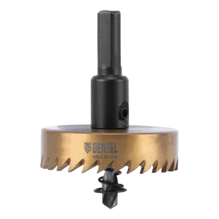 Коронка по металлу HSS, 50 мм, нитридтитановое покрытие Denzel 724116 купить в Надыме