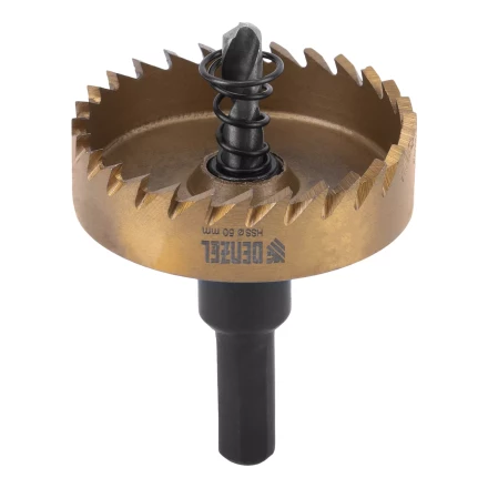 Коронка по металлу HSS, 50 мм, нитридтитановое покрытие Denzel 724116 купить в Надыме