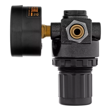 Регулятор давления с манометром Denzel R1500, 12 бар, 1/4", 57491 купить в Надыме