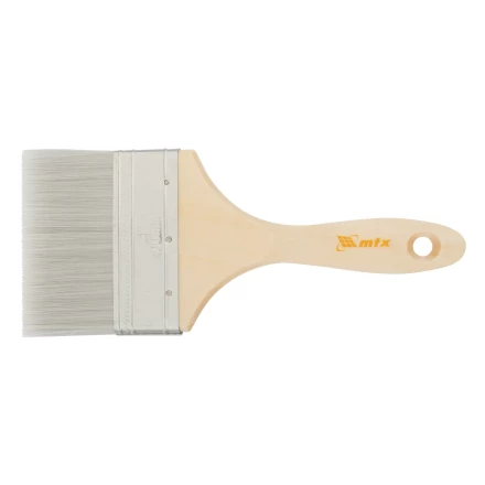 Кисть плоская для лаков "Евро" 4", искусственная щетина, деревянная ручка Matrix 83090 купить в Надыме