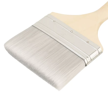 Кисть плоская для лаков "Евро" 4", искусственная щетина, деревянная ручка Matrix 83090 купить в Надыме