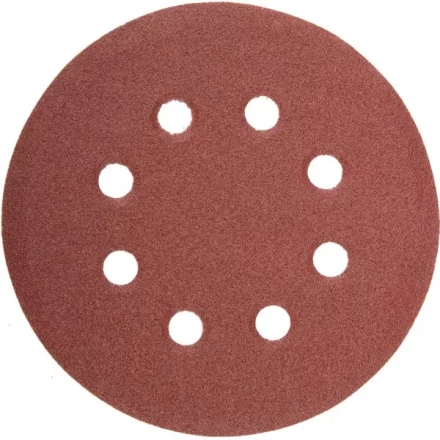 Круг шлифовальный универсальный STAYER "MASTER" из абразивной бумаги на велкро основе, 8 отверстий, Р80, 125мм, 5шт 35452-125-080 купить в Надыме