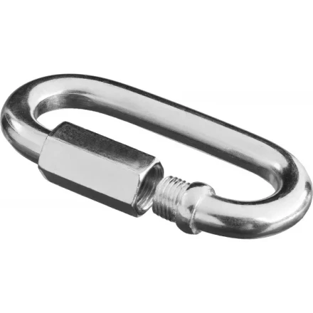 Карабин ЗУБР &quot;МАСТЕР&quot; винтовой с муфтой, оцинкованный, 8мм, 20 шт 4-304535-08 купить в Надыме