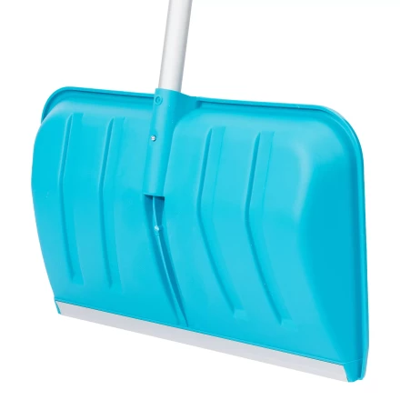 Лопата-скрепер для уборки снега Palisad 61727, полипропилен, 550х340х1450 мм, алюминиевый черенок, ПВХ, LUXE купить в Надыме