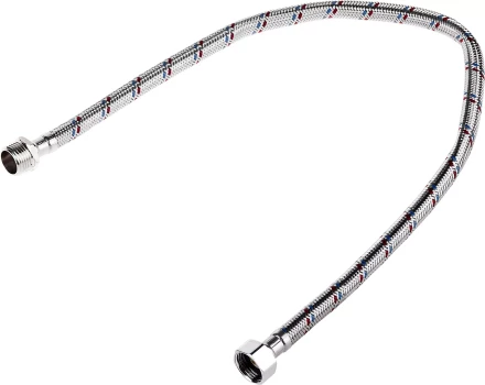 Подводка гибкая ЗУБР для воды, оплетка из нержавеющей стали, г/ш 1/2" - 0,6м 51005-G/S-060 купить в Надыме