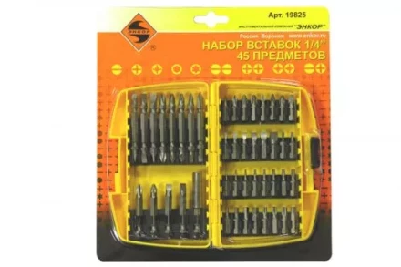 Набор вставок 1/4 45 предметов Энкор 19825 купить в Надыме