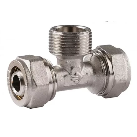 Тройник ЗУБР с наружной резьбой, цанга-штуцер, 3/4"х20х2,0 мм, никель 51404-20-3/4 купить в Надыме