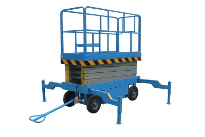 Подъемник ножничный передвижной 500 кг 6/8 м TOR SJY-0,5-6 DC аккумуляторный (Y) 1017003