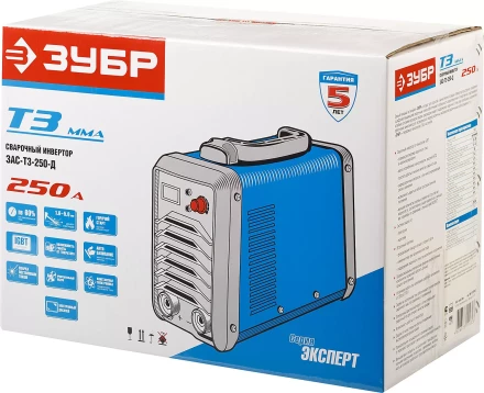 Сварочный инвертор с дисплеем ММА ЗАС-Т3-250-Д серия ПРОФЕССИОНАЛ купить в Надыме