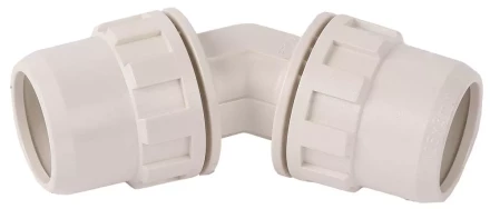 Соединитель ЗУБР "ШиреФит" угловой 45° "штуцер с гайкой - штуцер с гайкой", 32мм 51491-32 купить в Надыме