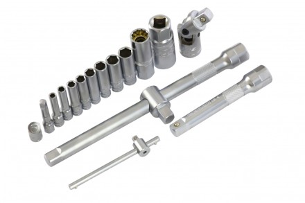 Набор инструментов 78 предметов , 120 зубьев, CrV, 1/4&quot;, 1/2&quot; Gross 14148 купить в Надыме