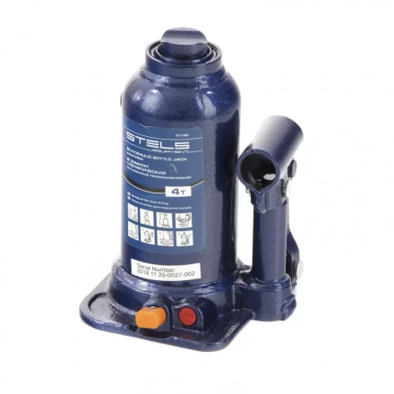 Домкрат гидравлический бутылочный телескопический 4 т подъем 170-420 мм Stels 51145 купить в Надыме