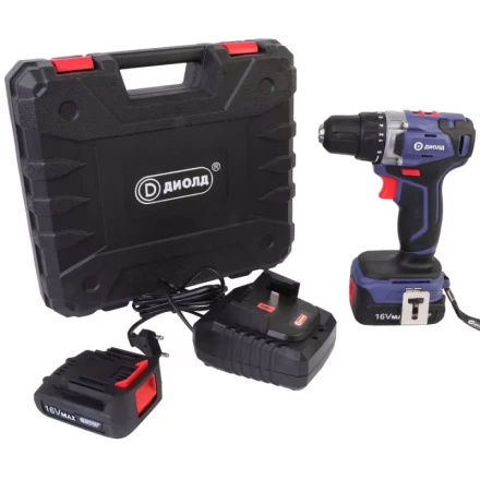 Аккумуляторная дрель-шуруповерт Диолд ДЭА-16Л-08 купить в Надыме