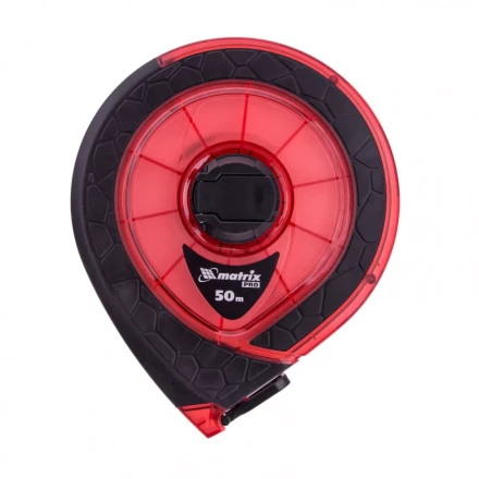 Рулетка геодезическая 50 м х 15 мм закрытый корпус фибергласовая лента двусторонняя шкала Pro Matrix 31272 купить в Надыме