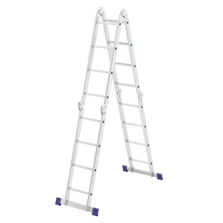 Лестница алюминиевая шарнирная 4х4 ступени Сибртех 97882 купить в Надыме