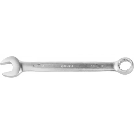 Ключ ЗУБР "ПРОФИ" гаечный комбинированный, Cr-V сталь, хромированный, 15мм 27022-15 купить в Надыме