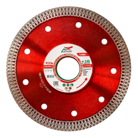 Диск алмазный по бетону TURBO GLASS PREMIUM SKYWER 150*1,6*10*22,23 mm купить в Надыме