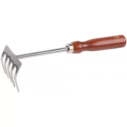 Грабельки GRINDA из нержавеющей стали с деревянной ручкой, 250 мм 8-421149_z01 купить в Надыме