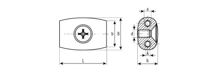 Зажимы троса Бочонок пакет серия Без серии купить в Надыме