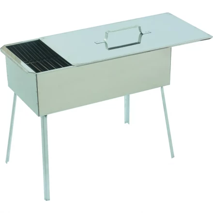 Коптильня двухъярусная 500x270x175 нержавеющая сталь 0,8 мм с поддоном на ножках PALISAD Camping 69526 купить в Надыме