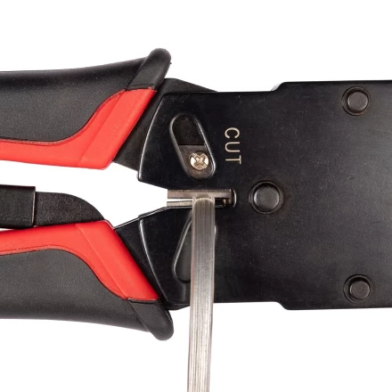 Кримпер многофункциональный КВТ HT-106E с 3 встроенными модулями для обжима RJ-45, RJ-12, RJ-11 (86603) купить в Надыме