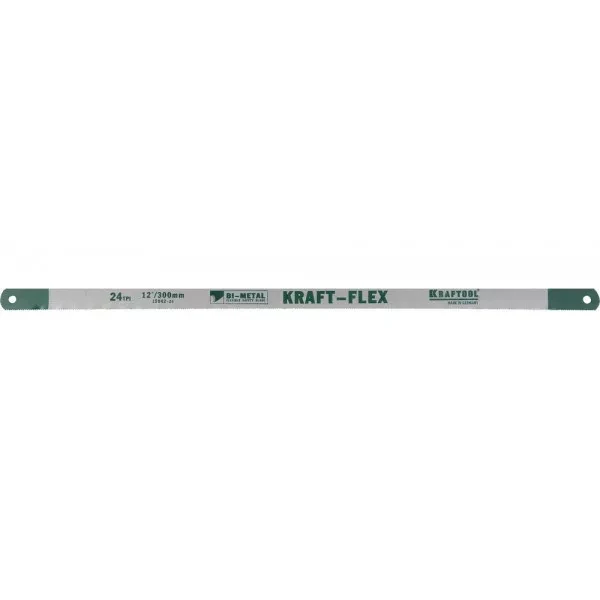 Полотно "KRAFT-FLEX" по металлу, KRAFTOOL 15942-24-S50, Bi-Metal, 24TPI, 300 мм, 50 шт 15942-24-S50 купить в Надыме