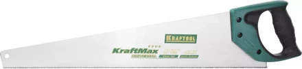 Ножовка "KraftMax" UNIVERSAL, универсальный точный рез, универсальный мелкий закаленный зуб, 9/10 TPI, 550мм, KRAFTOOL 15223-55 купить в Надыме