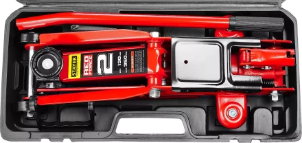 Домкрат гидравлический подкатной "RED FORCE", 2т, 130-350мм, в кейсе, STAYER 43153-2-K 43153-2-K купить в Надыме