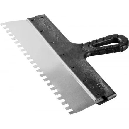 Шпатель ЗУБР "МАСТЕР" ФАСАДНЫЙ, нержавеющее полотно, 350мм, зуб 8х8мм 10078-35-08 купить в Надыме